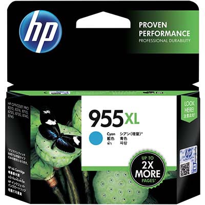 HP 955XL 955 INK CARTRIDGE CYAN