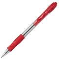 BALLPOINT PEN PILOT BPGP10R SUPER GRIP RETRACTABLE FINE 07MM RED EACH1 PACK12
