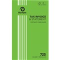 TAX INVOICE  STATEMENT BOOK OLYMPIC 725 140871 TAX INVOICE AND STATEMENT BOOK CARBONLESS TRIPLICATE 200 X 125MM 50 LEAF