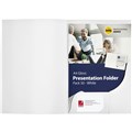 PRESENTATION FOLDER MARBIG A4 WHITE GLOSS 50PK