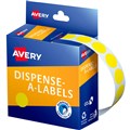 LABEL AVERY 937239 ROUND LABELS 14MM YELLOW BOX 1050PK