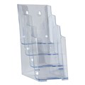 BROCHURE HOLDER DEFLECTO STANDARD  77701 HOLDER DL FOUR TIER CLEAR