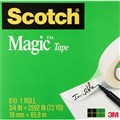TAPE 3M SCOTCH 810 MAGIC TAPE 18MM X 66M CLEAR