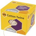TWINE STRING COTTON 80 METRES WHITE