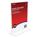 BROCHURE HOLDER DEFLECTO 47801 A4 PORTRAIT DOUBLE SIDED CLEAR