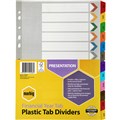 DIVIDERS A4 MANILLA BOARD TAB INDEX FINANCIAL YEAR JULYJUNE ASSORTED COLOURS