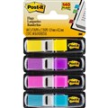 POSTIT 3M 6834AB FLAGS MINI INDEX FLAGS BRIGHT ASSORTED 140PK