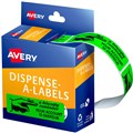 LABEL AVERY 937261 DISPENSER MESSAGE LABELS  FRIENDLY NOTICE  19MM X 64MM BOX 125PK FLUORO GREEN