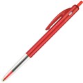 BALLPOINT PEN BIC CLIC RETRACTABLE MEDIUM RED 10PK