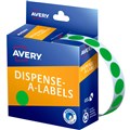 LABEL AVERY 937238 ROUND LABELS 14MM GREEN BOX 1050PK