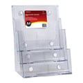 BROCHURE HOLDER DEFLECTO 77301 STANDARD A4 THREE TIER CLEAR