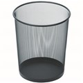 RUBBISH BIN WASTE PAPER GARBAGE 10L METAL MESH BLACK
