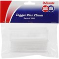 TAGGER GUN PINS PADDLE FASTENER QUIKSTIK ESSELTE 25MM 1000PK