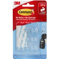 HOOK COMMAND 3M 17006CLRI ADHESIVE MINI CLEAR HOOKS WITH CLEAR STRIPS