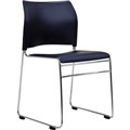 CHAIR BURO MAXIM VISITOR SLED BASE BLACKBLACK VINYL