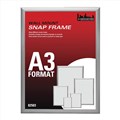FRAME SNAP 82503 MANHATTAN INSTANT POSTER CLICK 337MM X 460MM X 12MM A3 SILVER