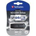 USB FLASH DRIVE VERBATIM STORENGO V3 30 MEMORY STICK 64GB GREY