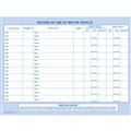 VEHICLE USAGE RECORD BOOK ZIONS MVRU 