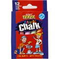 CHALK TEXTA COLOURED ASSORTED COLOURS DUSTLESS 12PK