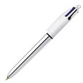 BALLPOINT PEN BIC 4 COLOUR SHINE RETRACTABLE 10MM EACH1 PACK12