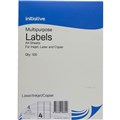 LABEL INITIATIVE MULTIPURPOSE LABELS 4UP 991 X 139MM 100PK