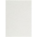 BINDING COVERS INITIATIVE 350GSM LEATHERGRAIN A4 WHITE 100PK