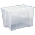 STORAGE BOX ITALPLAST STORAGE MODULAR STORAGE BOX WITH LID 20 LITRE GRAPHITE