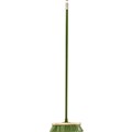 BROOM WITH 1200MM ALUMINIUM HANDLE 305MM OUTDOOR MEDIUM STIFFNESS GREEN EACH1 PACK6