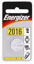 BATTERY CR2016 ENERGISER CALCULATOR / GAMES BATTERIES 1PK