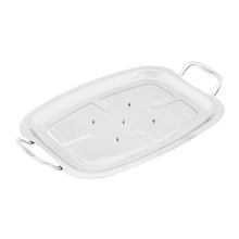 SCANPAN CARVING TRAY 44CM X 30CM STAINLESS STEEL