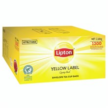 LIPTON ENVELOPE TEA CUP BAGS (EACH=100PK) (PACK=1200PK)