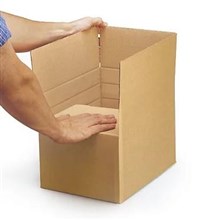SHIPPING / MOVING / PACKING CARTON HEAVY DUTY SHIPPING BOX ADJUSTABLE SCORED 508MM X 406MM X 356MM BROWN 25PK
