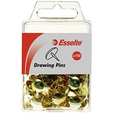 THUMB TACKS ESSELTE DRAWING PINS BRASS 150PK
