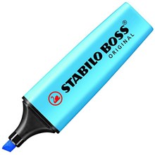 HIGHLIGHTER STABILO BOSS CHISEL NIB BLUE (EACH=1) (PACK=10)