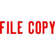 STAMP XSTAMPER CX-BN 1071 MESSAGE  ' FILE COPY ' RED