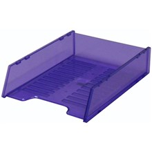 DOCUMENT TRAY ITALPLAST MULTI FIT A4 TINTED PURPLE