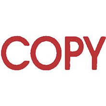 STAMP SELF INKING PRE INKED MESSAGE STAMP ' COPY ' RED INK