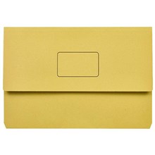 DOCUMENT WALLET MARBIG SLIMPICK FOOLSCAP YELLOW