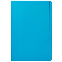 MANILLA FOLDER COLOURED MARBIG FOOLSCAP BLUE 100PK