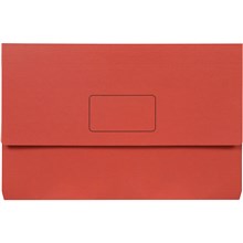 DOCUMENT WALLET MARBIG SLIMPICK FOOLSCAP BRIGHTS RED 10PK