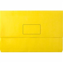 DOCUMENT WALLET MARBIG SLIMPICK FOOLSCAP YELLOW 10PK