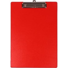 CLIPBOARD NO COVER A4 PVC RED