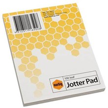 NOTEPAD OFFICE NOTE BANK PAD BLANK UNRULED 100MM X 128MM MARBIG 18731 NOTE PAD JOTTER 100 LEAF (EACH=1) (PACK=12)