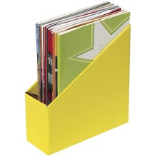 BOOK MAGAZINE BOX MARBIG SMALL YELLOW 5PK