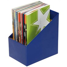 BOOK MAGAZINE BOX MARBIG FILE LARGE BLUE 5PK