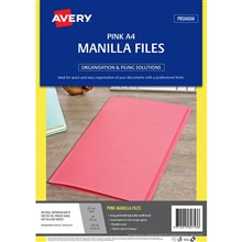 MANILLA FOLDER 82753 A4 PINK 20PK