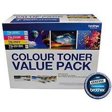 BROTHER TN-251BK TN251 251 AND TN-255 TN255 255 COLOUR LASER TONER CARTRIDGES 4PK BLACK, CYAN, MAGENTA, YELLOW
