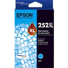 EPSON 252XL 252 INK CARTRIDGE HIGH YIELD CYAN