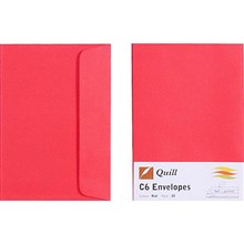 ENVELOPES SPECIALTY C6 QUILL 93010 RED 25PK