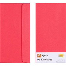 ENVELOPES SPECIALTY DL QUILL 94010 RED 25PK